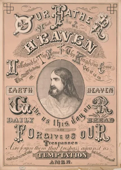 Our Father which art in Heaven by R.H. Rodda, 1874 — digital art print download
