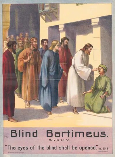 Blind Bartimeus by Stecher Litho. Co, 1905 — digital art print download