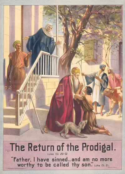 The return of the prodigal by Stecher Litho. Co, 1905 — digital art print download