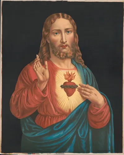S.S. heart of Jesus by Уильям Брунс, 1880 — digital art print download