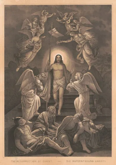 The resurrection of Christ by Е. Захсе и Ко, 1894 — digital art print download