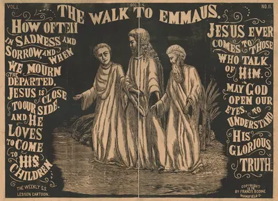 Walk to Emmaus by Francis Bodine, 1878 — digital art print download