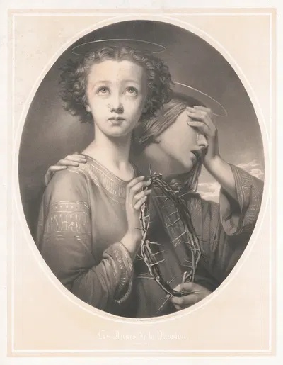 Les anges de la passion by Гупиль и Ко, 1851 — digital art print download