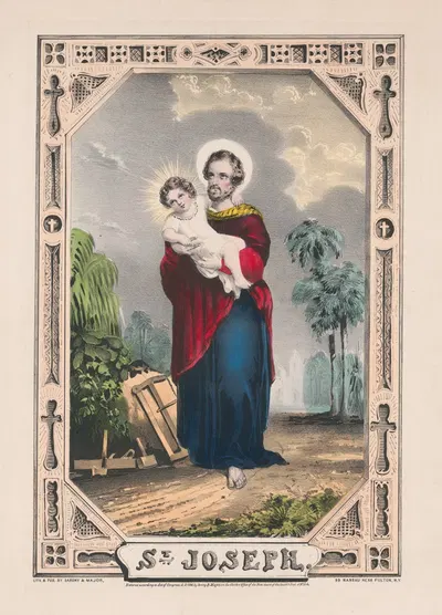 St. Joseph by Сарони, Мэйор и Кнапп Лит., 1846 — digital art print download