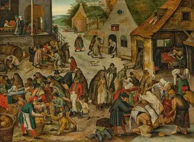 The Seven Acts of Mercy by Питер Брейгель Младший — digital art print download