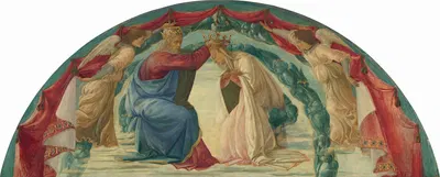 The Coronation of the Virgin by Филиппино Липпи, c. 1475 — digital art print download