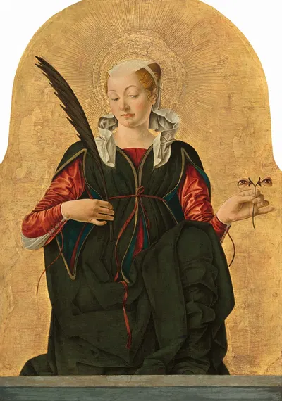 Saint Lucy by Francesco del Cossa, c. 1473 — digital art print download