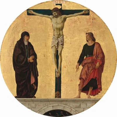 The Crucifixion by Francesco del Cossa, c. 1473 — digital art print download