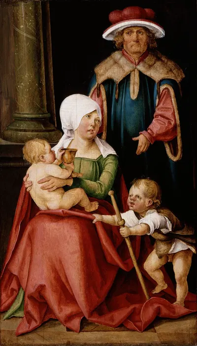 Mary Salome and Zebedee with their Sons James the Greater and John the Evangelist by Ганс фон Кульмбах, c.1511 — digital…