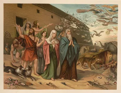 Exiting the ark by Jan Ladislaw Sýkora, 1899 — digital art print download