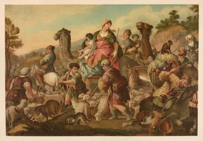 Jacob's escape by Jan Ladislaw Sýkora, 1899 — digital art print download