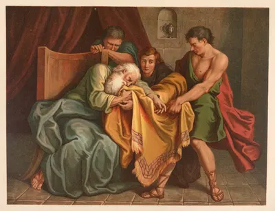 Joseph's bloodstained coat by Jan Ladislaw Sýkora, 1899 — digital art print download