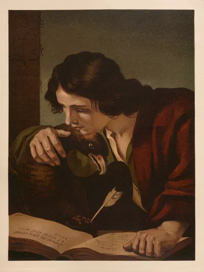 St. John the Evangelist by Jan Ladislaw Sýkora, 1899 — digital art print download