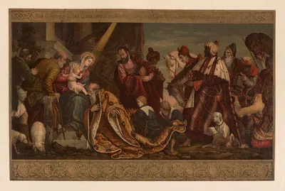 The Adoration of the Magi by Jan Ladislaw Sýkora, 1899 — digital art print download