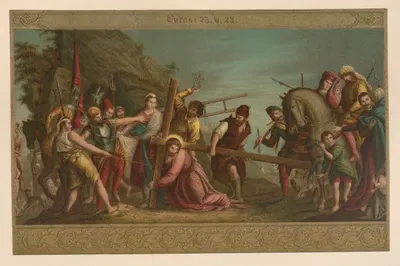On the Way of the Cross by Jan Ladislaw Sýkora, 1899 — digital art print download