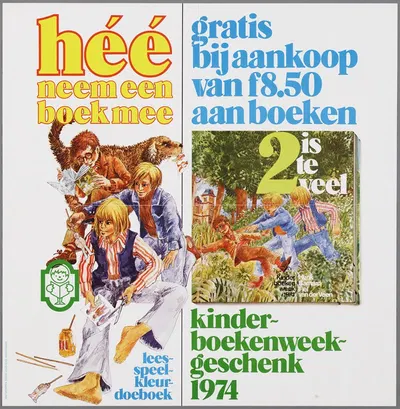 héé neem een boek mee by Uniepers, Amsterdam, 1974 — digital art print download