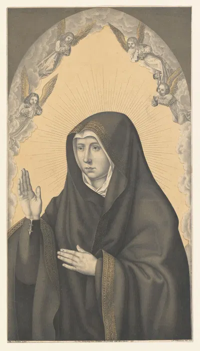 Mary as Mater dolorosa by Johann Nepomuk Strixner, 1823 — digital art print download