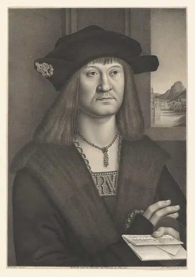 Portrait of Hieronymus Haller von Hallerstein by Johann Nepomuk Strixner, 1823 — digital art print download