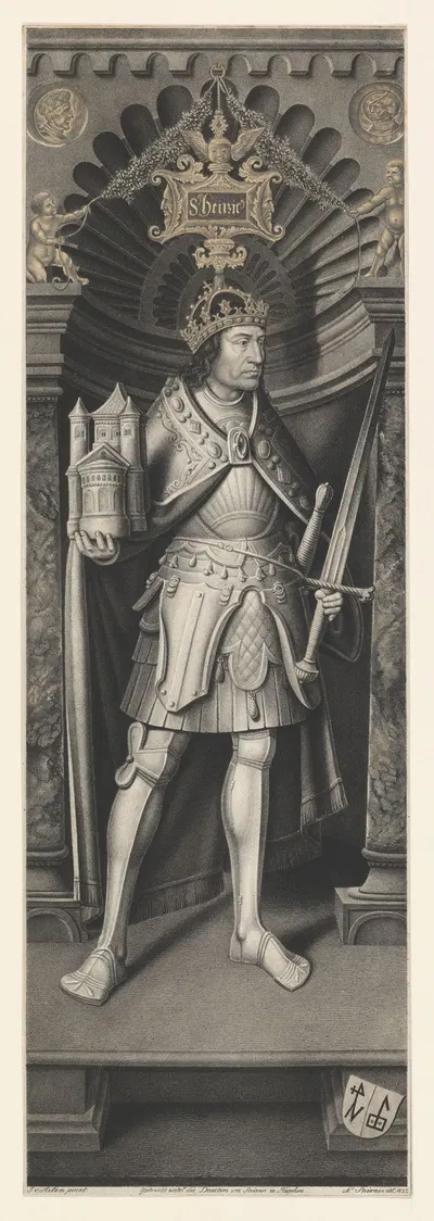 Saint Henry II by Johann Nepomuk Strixner, 1823 — digital art print download