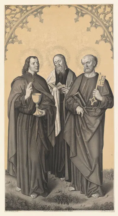 Saint John, Matthew and Peter by Johann Nepomuk Strixner, 1823 — digital art print download