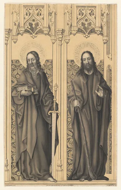 Saints Matthew and James by Johann Nepomuk Strixner, 1823 — digital art print download
