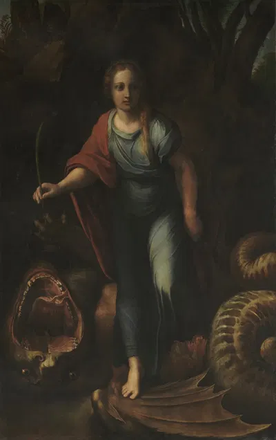 Saint Margaret by Raphael, 1518 — digital art print download