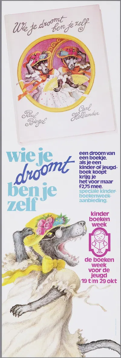 Wie je droomt ben je zelf; speciale kinderboekenweekaanbieding by Uniepers, Amsterdam, 1977 — digital art print download