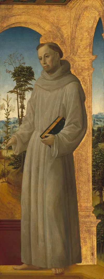 Saint Anthony of Padua by Винченцо Фоппа, c. 1495 — digital art print download