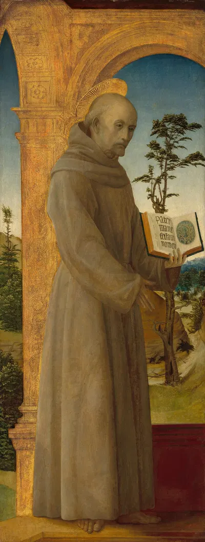 Saint Bernardino of Siena by Винченцо Фоппа, c. 1495 — digital art print download