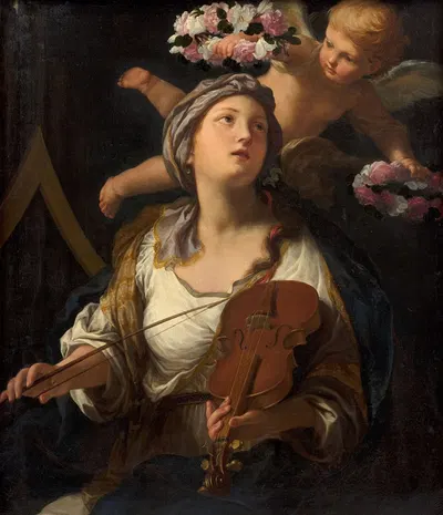 Saint Cecilia by Elisabetta Sirani — digital art print download