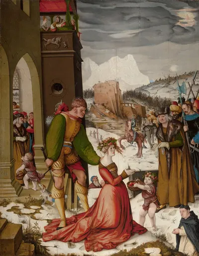 Beheading of Saint Dorothea by Hans Baldung, 1516 — digital art print download