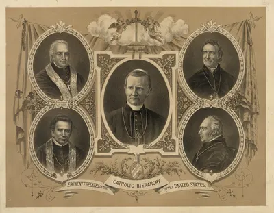 Eminent prelates of the Catholic hierarchy of the United States by Джон Х. Баффорд и сыновья, 1877 — digital art print…