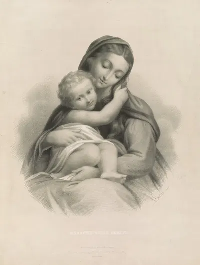 Madonna della Scala by Джон Х. Баффорд и сыновья, 1859 — digital art print download