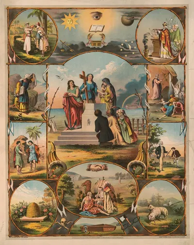 Chart by Кребс Лит. Ко, 1872 — digital art print download