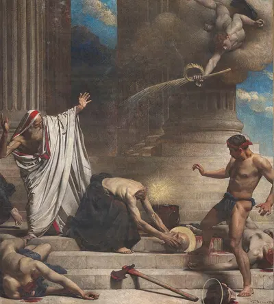 Le Martyre de saint Denis by Léon Bonnat, 1885 — digital art print download