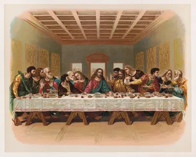 The last supper by Мюллер, Люхсингер и Ко, 1898 — digital art print download