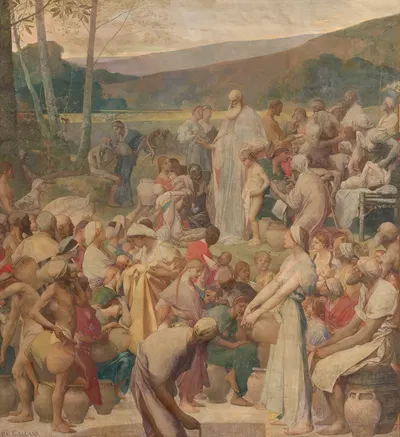 Prédication de saint Denis by Pierre-Victor Galland, 1888 — digital art print download
