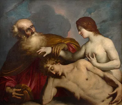 Creation of Eve and Adam by Pietro Ricchi — digital art print download