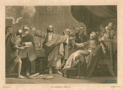 Belshazzar's impious feast by Benjamin West, 1775 - 1824 — digital art print download