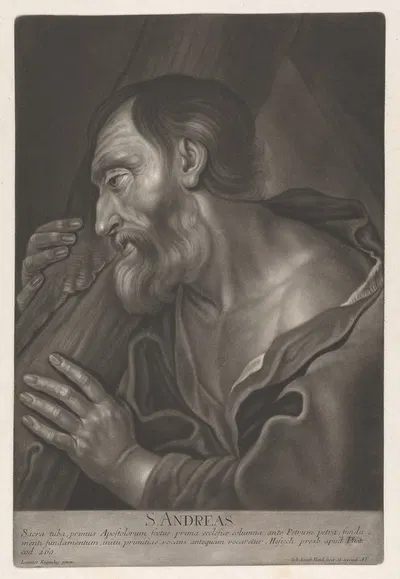 Saint Andrew by Johann Kupezky — digital art print download