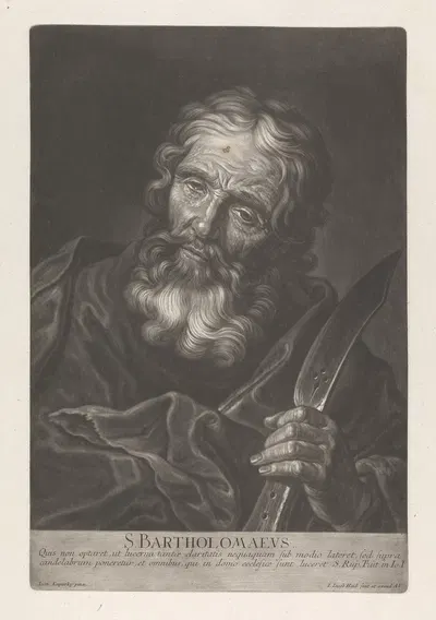Saint Bartholomew by Johann Kupezky — digital art print download