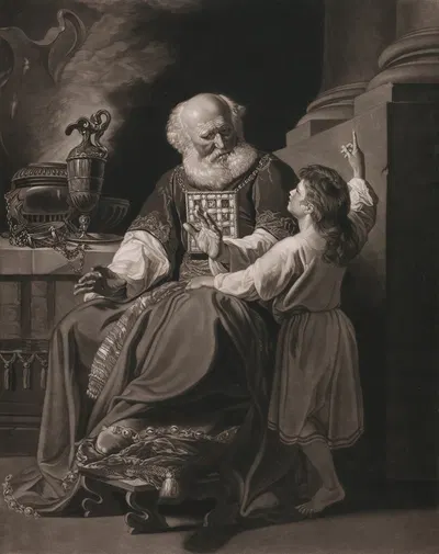 Samuel Declareth to Eli the Judgements of God Upon his House by Джон Синглтон Копли, 1805 — digital art print download