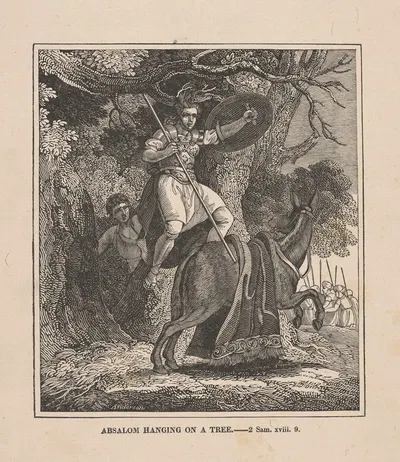 Absolom hanging on a tree by Александр Андерсон — digital art print download