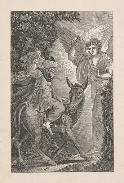Balaam and the angel by Александр Андерсон — digital art print download