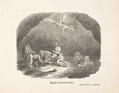 Daniel in the lion's den by Александр Андерсон — digital art print download