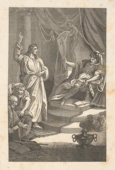 Daniel interpreting Nebuchadnezzar's dream by Александр Андерсон — digital art print download