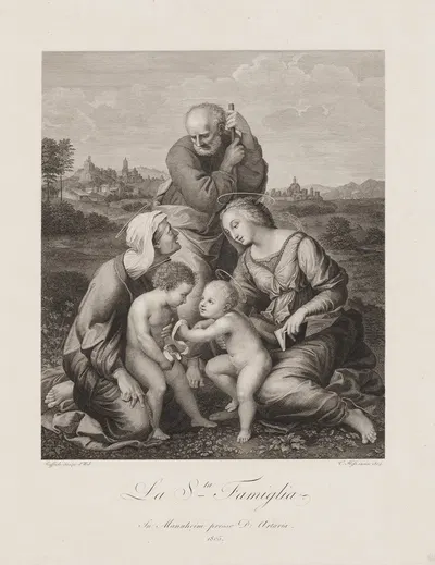 La Sancta Famiglia by Карл Эрнст Кристоф Хесс, 1804 — digital art print download
