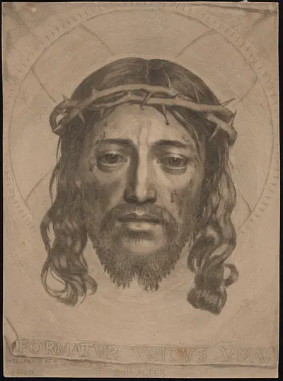 Sudarium of Saint Veronica by Клод Меллан — digital art print download