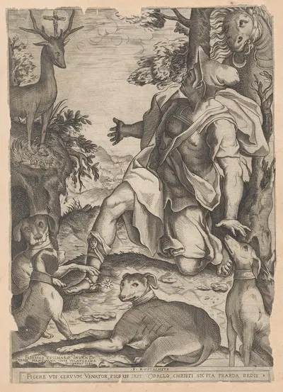 Saint Eustachius by Диана Скультори, 1580 — digital art print download