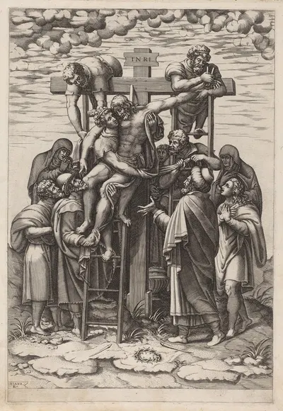 The Descent from the Cross by Диана Скультори, 1570 — digital art print download